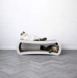 Best Cat Scatchers Large Lounger (White)